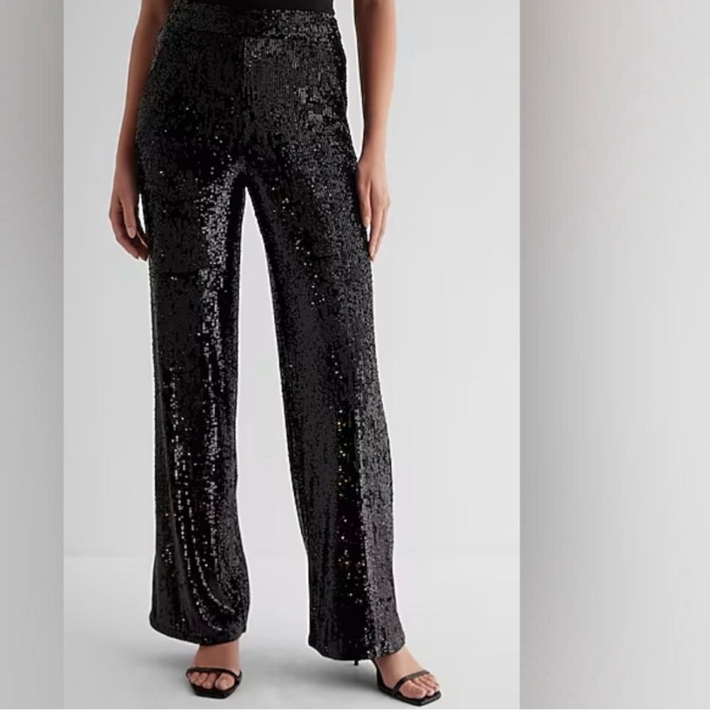 Express black sequins pants (women’s XL) (NWT) - Picture 2 of 15